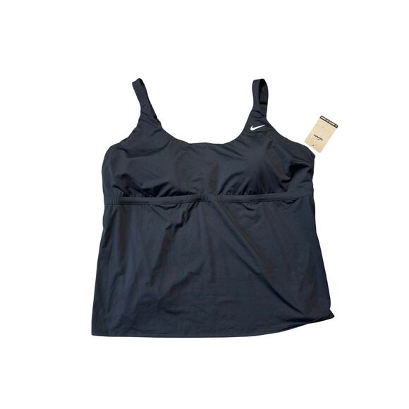 Nike Other - NIKE swim top, Tankini top; size 3X, Black, NEW with tags